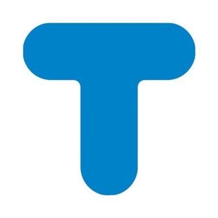 Accuform DURABLE MARKING SHAPES TCORNER ROUNDED PTE214BU PTE214BU
